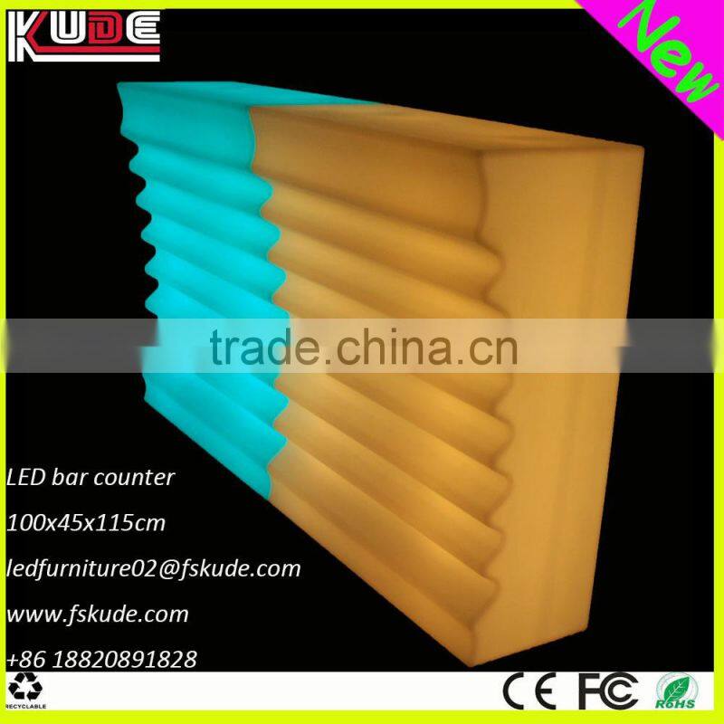 New bar counter design/illuminated LED bar counter/LED bar table for night club