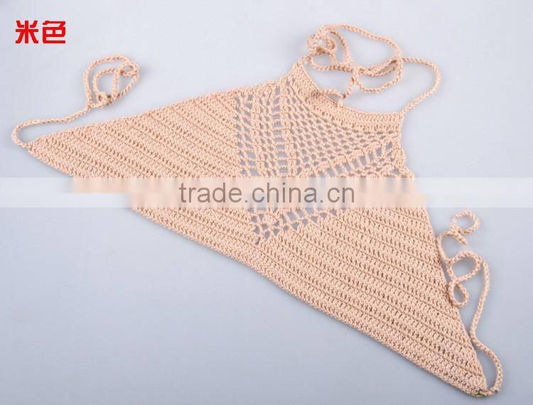 swimwear swimsuit , crochet cotton bikini bra
