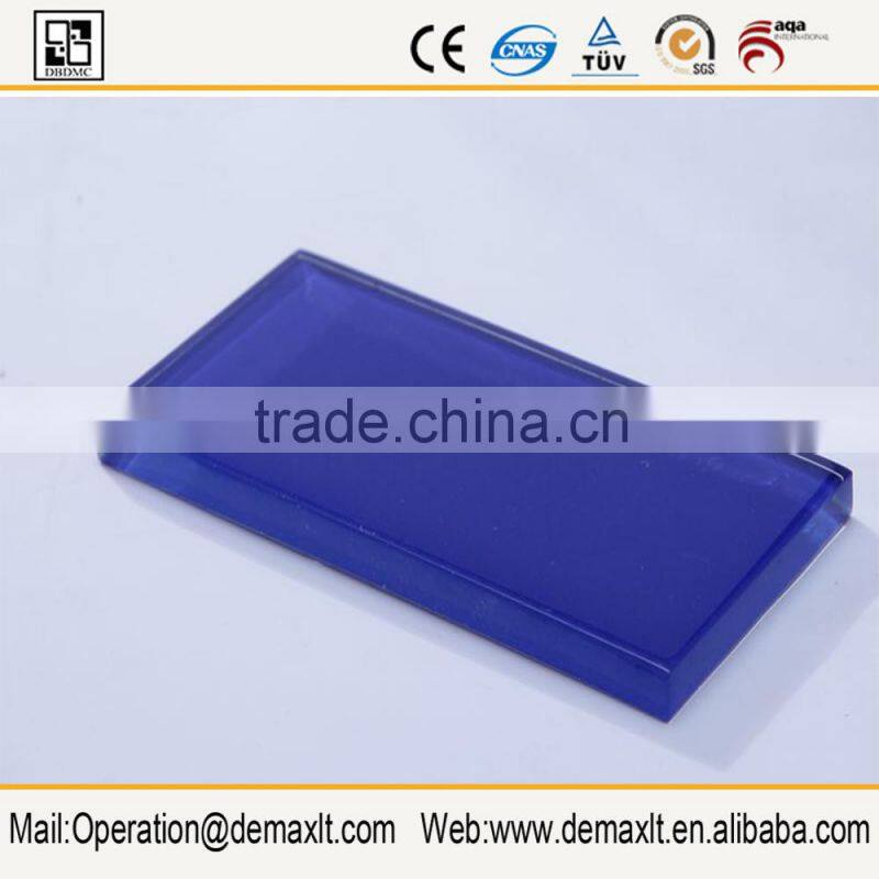 Glass Hexagon Mosaic Tile with black mix white color