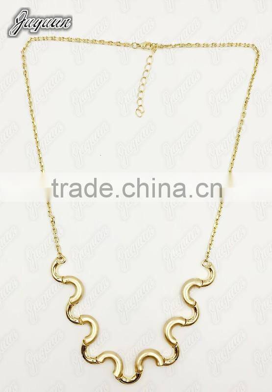 Juyuan Fashion 18K Gold Plated Pendant&Earring semi-gloss set