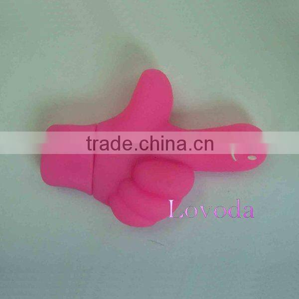 Customized lovely metal Palm shaped USB key with logo/ 3D usb flash drive LFN-207