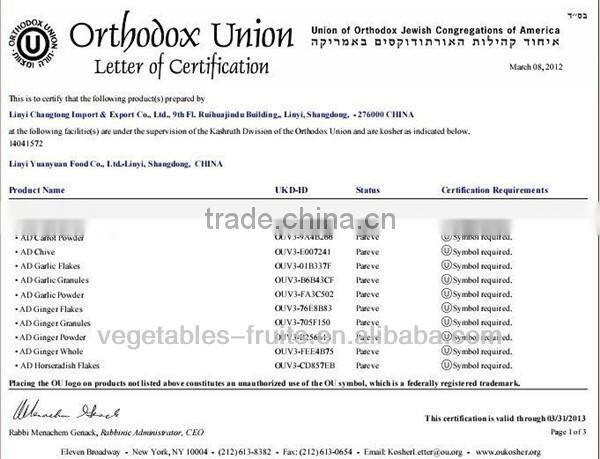 garlic oil concentrate ISO,HACCP,QS,KOSHER,HALAL,FDA