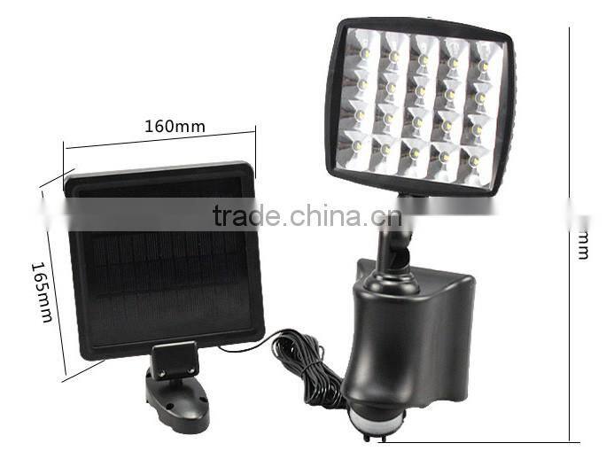 Singapore, Battery powered Solar Wall Light with Infrare Sensor, compact exterior wall Luminaire powered by solar energy