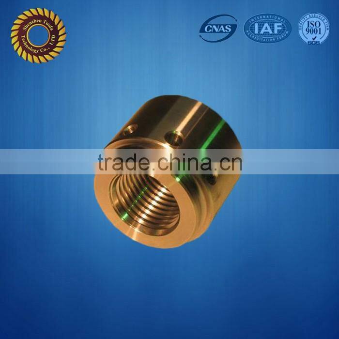 Shenzhen custom precision OEM cnc machining brass sleeve bushings