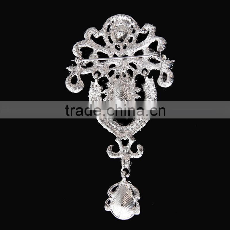 Wholesale Fashon Ladies Crystals Brooch Flower Corsage Pins