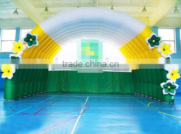 Wedding Decoration Inflatable Tent with Flower/Clear Inflatable Tent for Sale