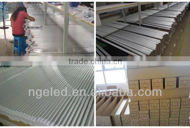 CE RoHS Ra80 36w 8ft led tube light with transparent & frosted PC cover