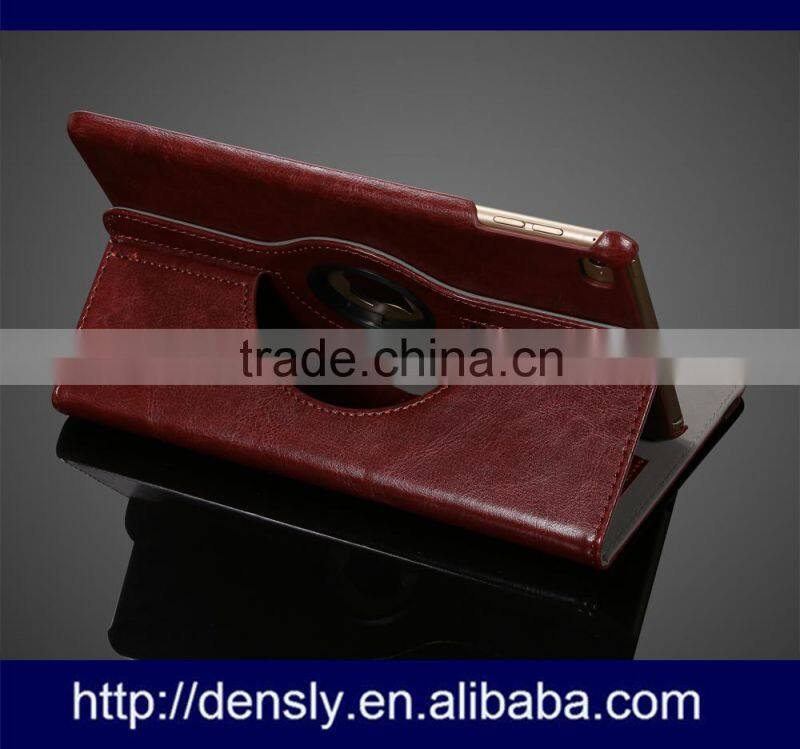 New 2015 Folded ptotective case for ipad mini 4 360 Degree Rotating stand leather case For Apple iPad mini 4