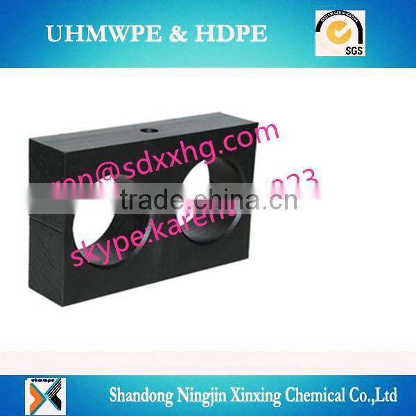 uhmwpe and hdpe polyethylene plastic pipe support block