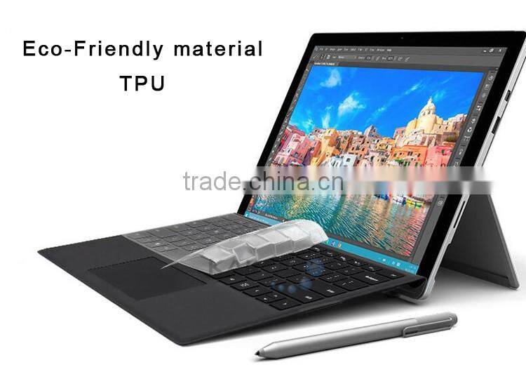 Eco-friendly TPU custom laptop keyboard cover for microsoft surface type cover skin