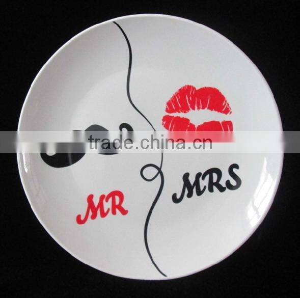 Personalized Ceramic Christmas Wedding Decorative Plates