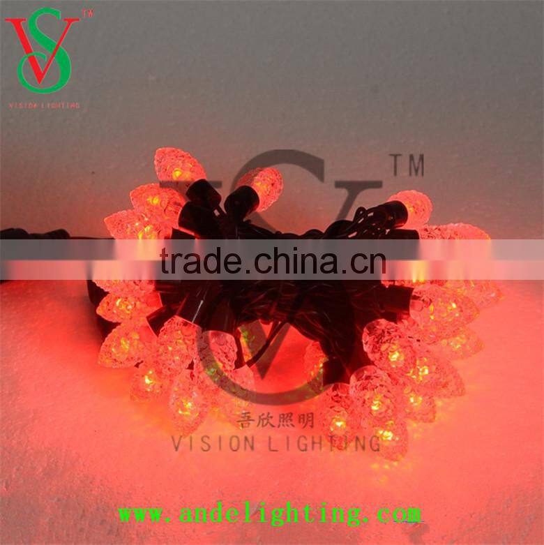 New LED pinecone String ball Light waterproof outdoor light RGB