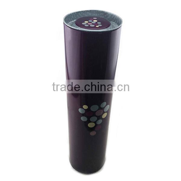 vintage antique wine tin/ tin can packing with airtight lid