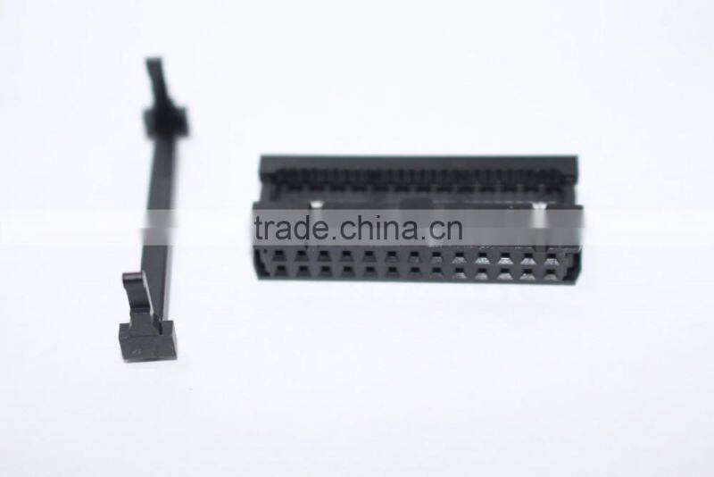 IDC socket 2.54mm flat cable black 26pin