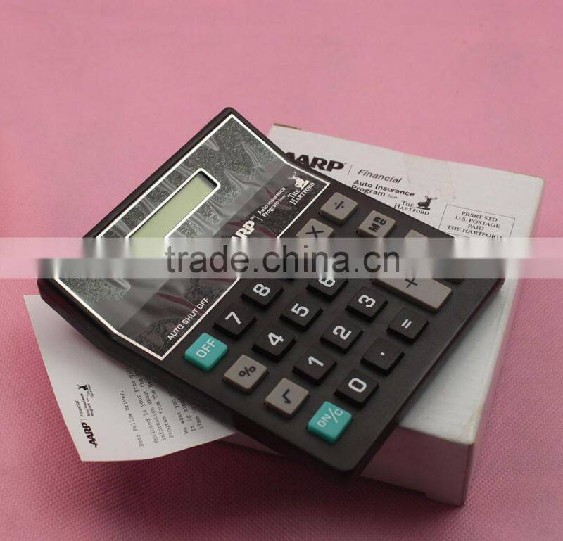 12 digits dual power desktop calculator