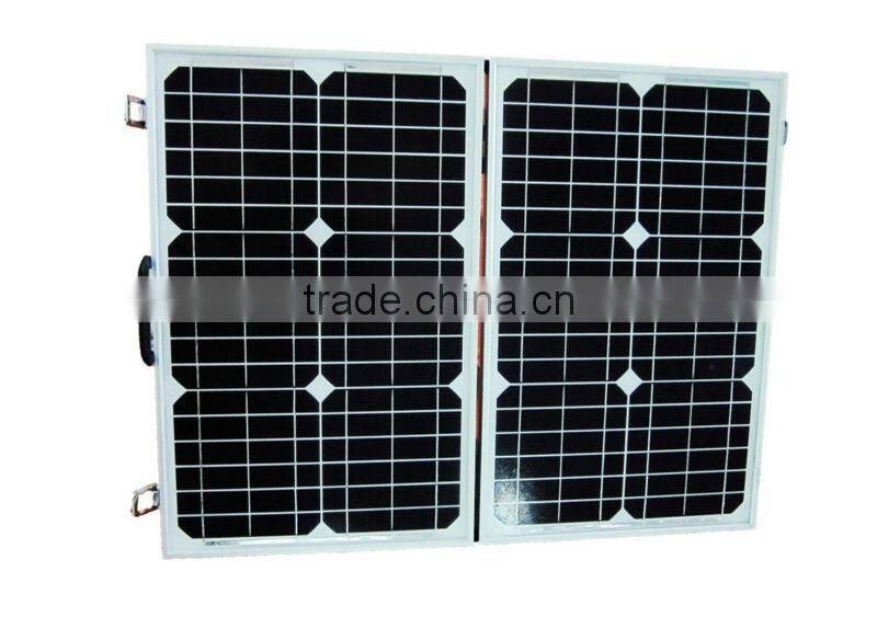50W Monocrystalline Folding Solar Panel Portable Solar Power System