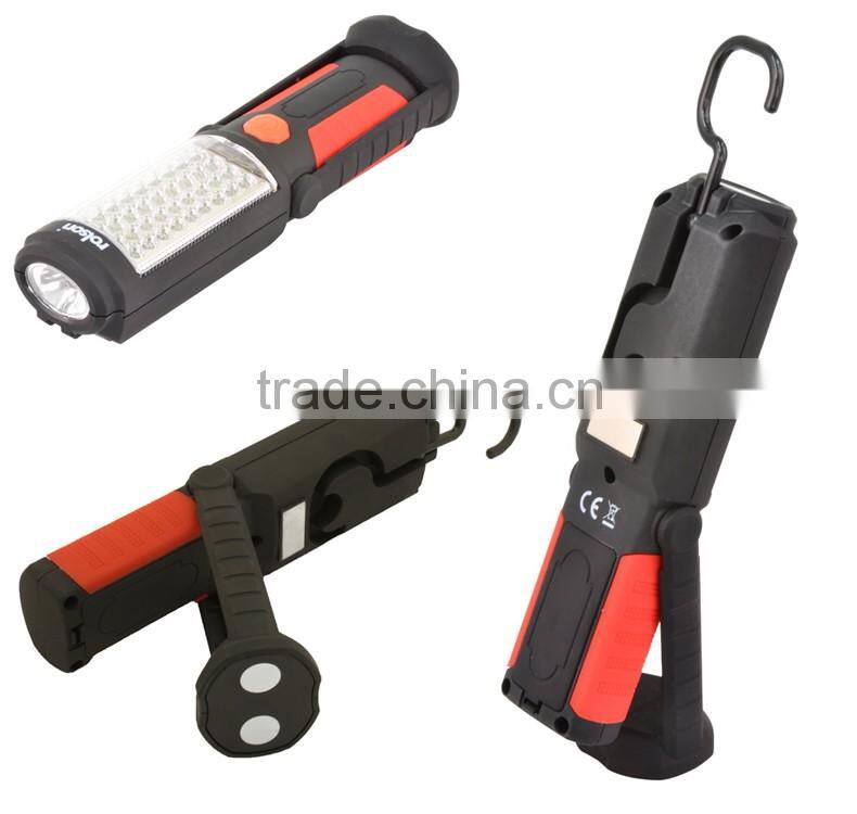 Ningbo JELO Sales promotion Super Bright 36+5LED Work Light 36LED +1W LED Outdoor Lamp With Folding Hook Magnet