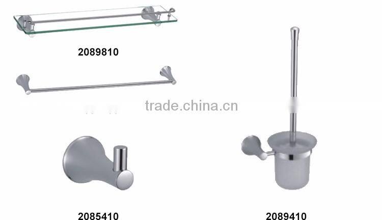 Lastest style OEM/ODM custom single clear glass wall metal shelf