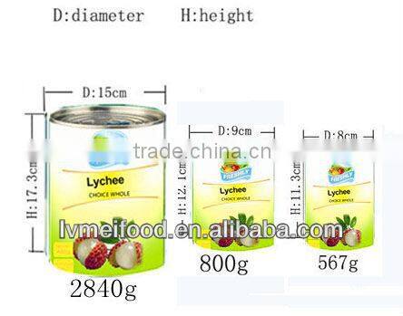 Canned Lychee in syrup