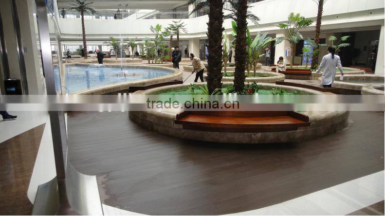 Low maintainance good price hollow wood plastic composite decking