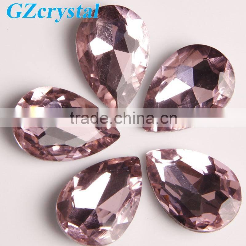 teardrop crystal glass beads for decoration