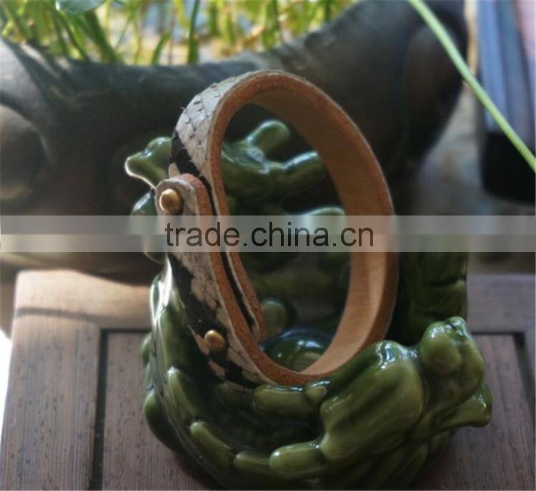 new real python skin snake leather hand strap woman real leather wrist bracelet