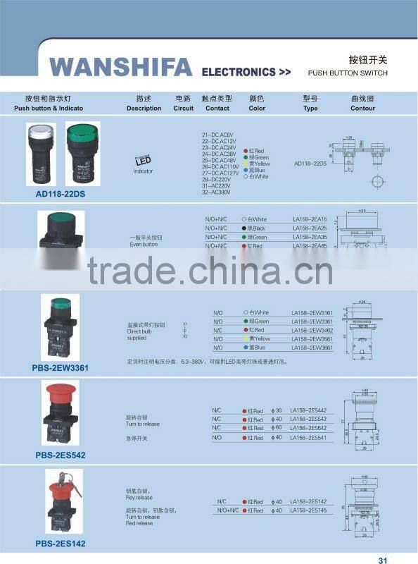 PBS-2BS142 PushButton Switch