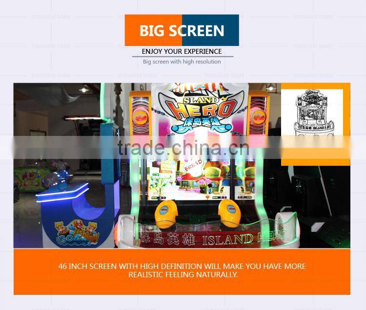 Funshare 2015 Interesting Kids Shooting Arcade Game Machine Amusement Park Machine-Island Hero