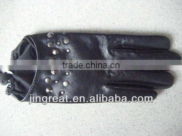 leather gloves/pu gloves with Snake Pattern