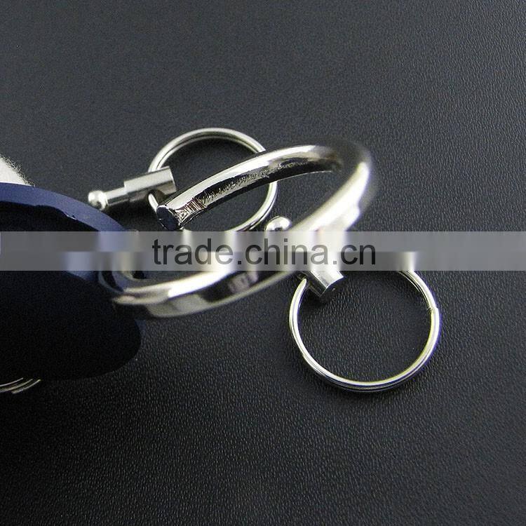 simple multiple ring metal key ring