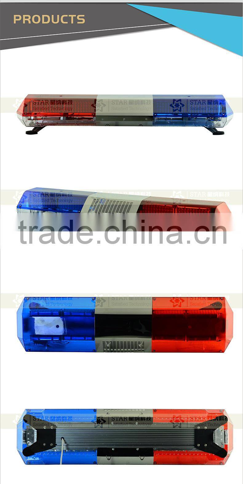 Light Bar Red and Blue LED Warning Lightbar for Police traffic Car