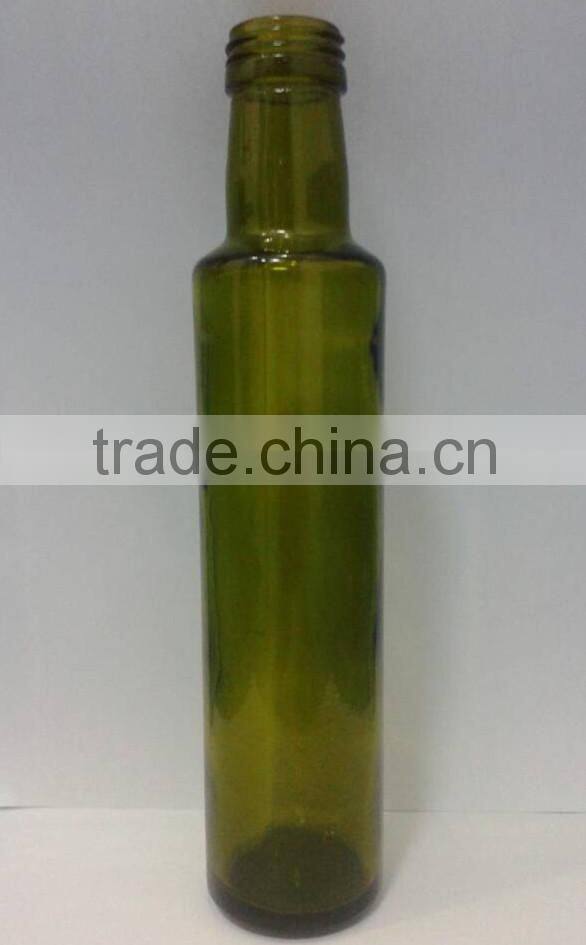 wholesales 250ml olive oil glass bottles for round and square shape made in China