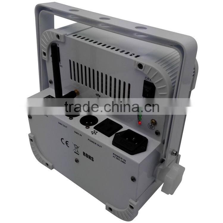 Three Years Warranty Uplight Rechargeable DMX Wireless Battery Powered Par Can 5in1 RGBWA 9x15w LED Par Light