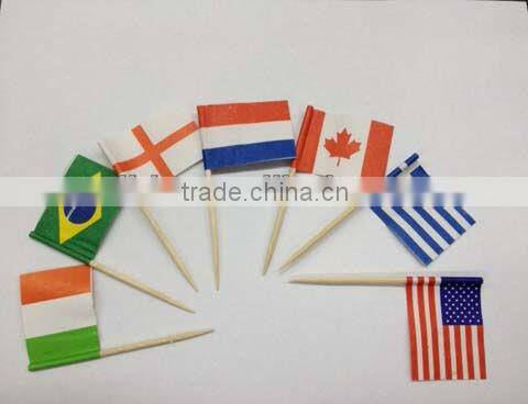 Mini decoration toothpick with flag