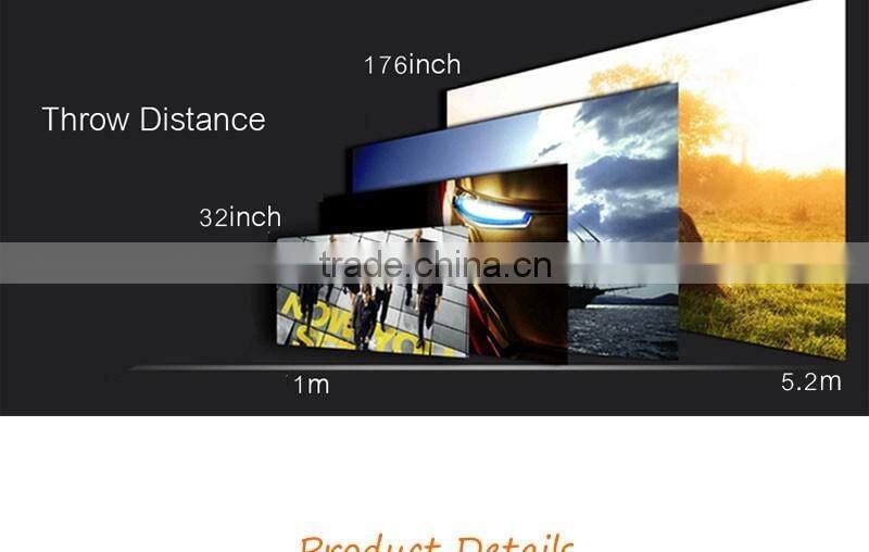 New arrival! World 1st 720P Android 4.4.2 HD LED small LCD Projector with Miracast WiFi Bluetooth 4.0 Bluray beamer