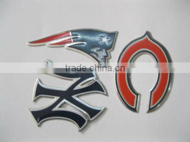 special custom metal printed plate stickers