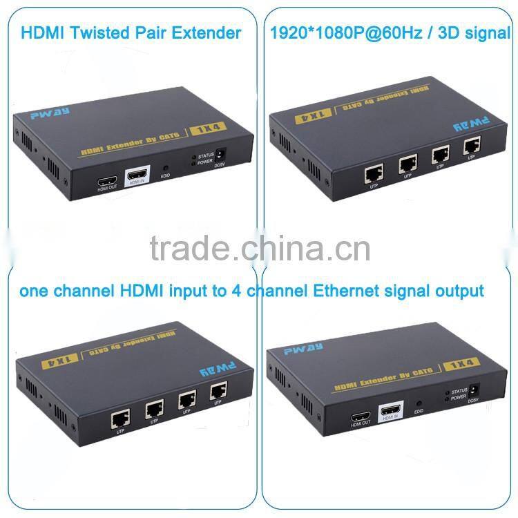 Newest 4Kx2K HDBaseT HDMI Extender with Bi-directional IR& RS232 signal transmission with HDMI1.4