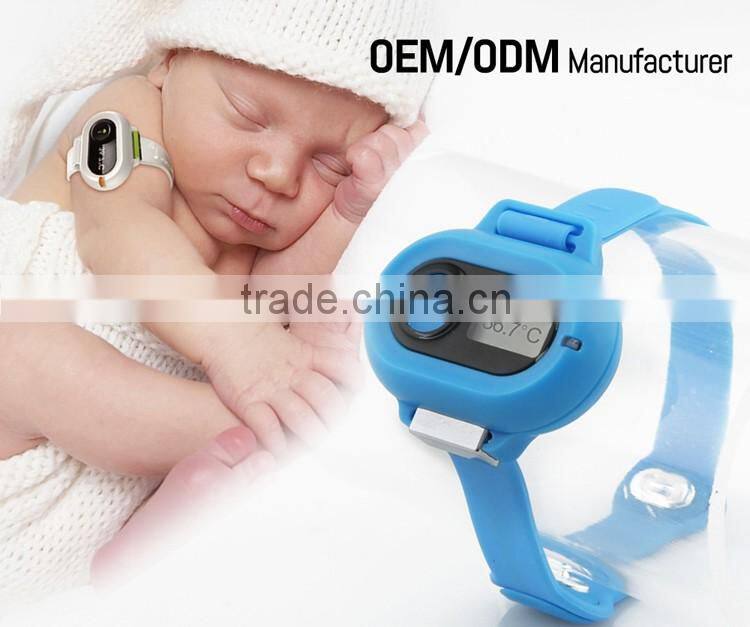 J-Style digital flexible baby thermometer bluetooth armpit temperature monitor for kids