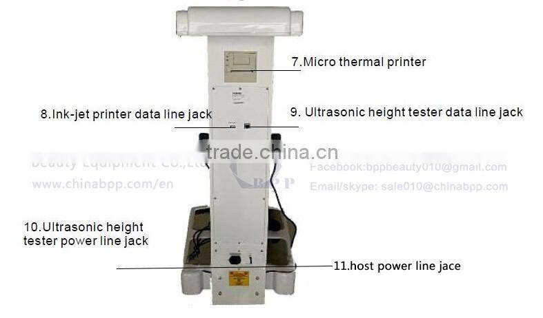 Alibaba machine hot selling body fat analyzer