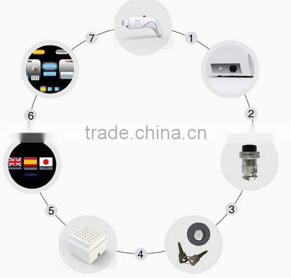 Portable fractional rf microneedle machine for skin fractional rf thermolysis device