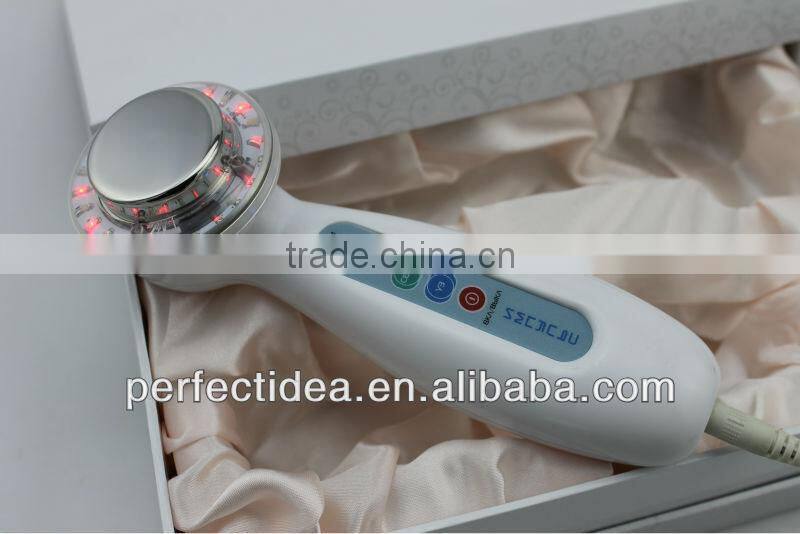 BP-009 portable 1mhz ultrasonic red light therapy for skin beauty device
