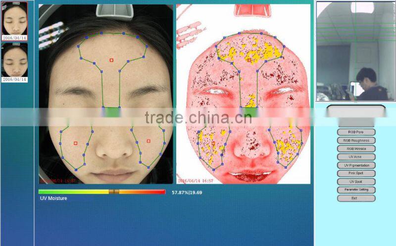 Multi-language magic mirror skin analyzer with CE certificate