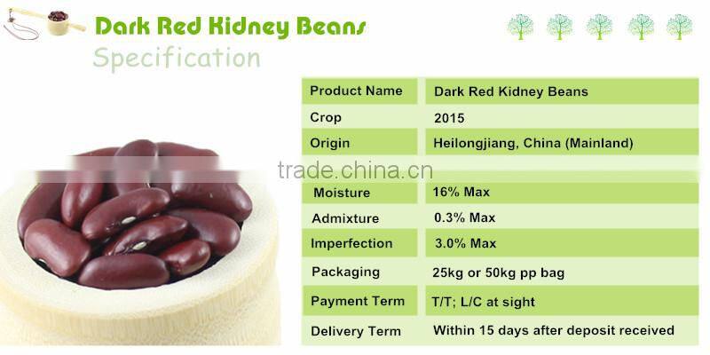 Dark Red Kidney Beans For Can Processing