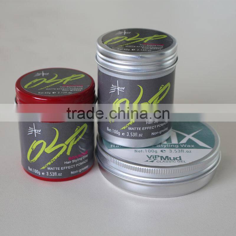 hair pomade oem factory private label halal pomade style cream/water based hold pomade wax