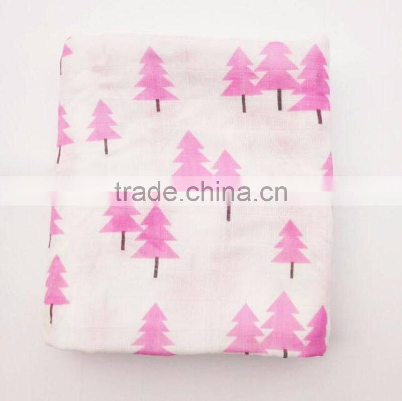 2017 Newest baby cotton blanket/baby muslin swaddle blanket