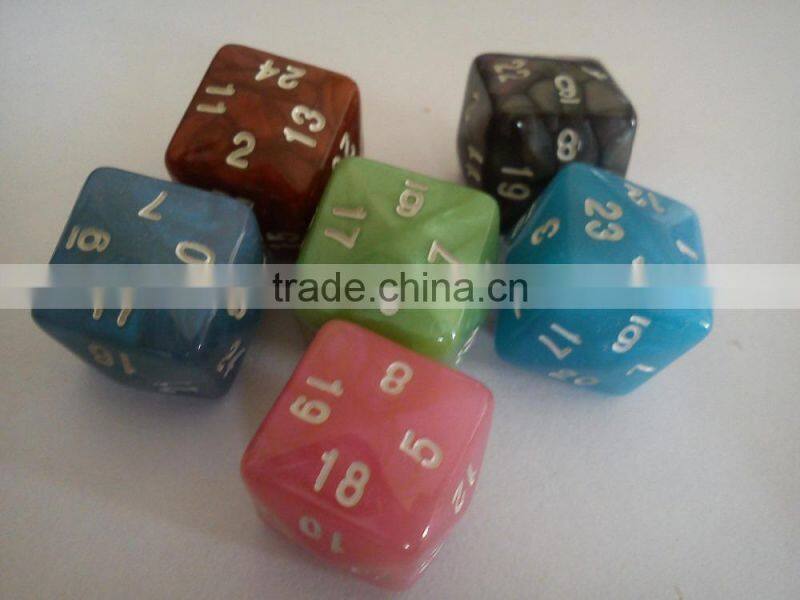 beautiful resin dice