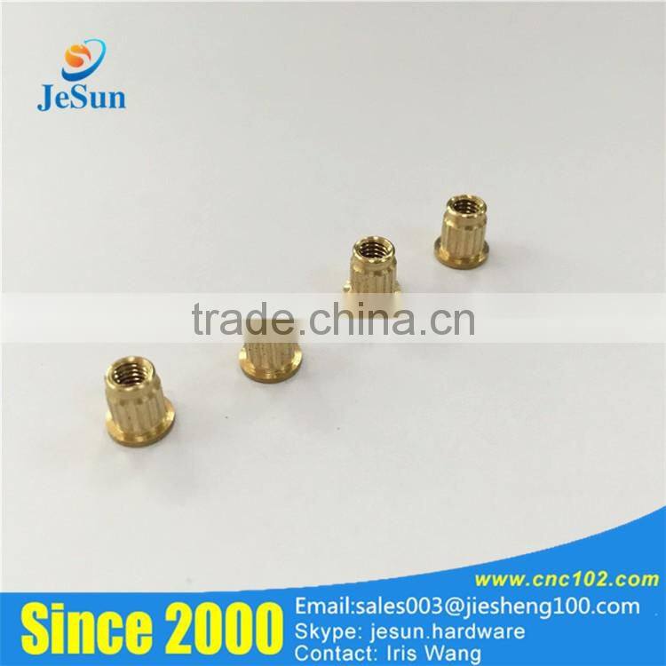 Dongguan jiesheng factory customize copper nuts veterinary syringe metal dose nuts