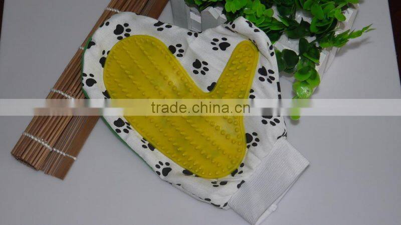 2015 colorful pet dog bathing glove