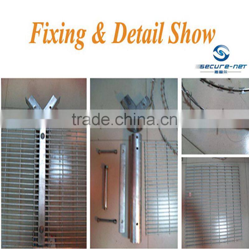 358 security fence prison mesh/high density mesh fence/Razor Wire Security Fencing