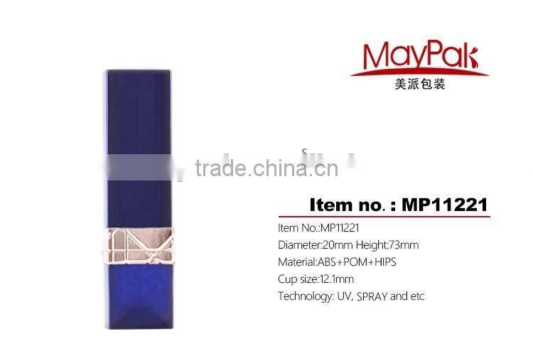 Luxury purple lipstick tube,plastic lipstick tube